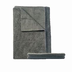 Toalha de microfibra s/ costura 40x40 400 GSM Cinza